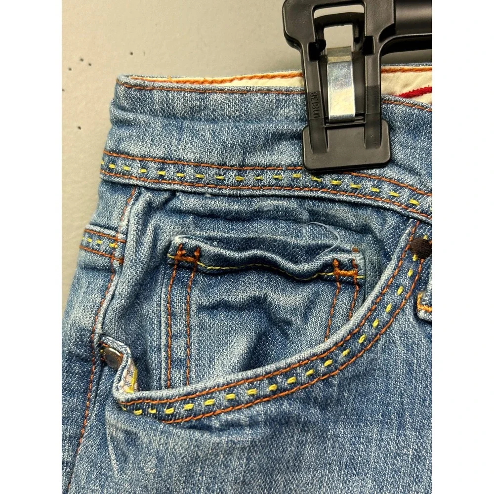 Tommy Hilfiger Stretch Low Rise Bootcut Jeans Women's Size 6 Light Wash - Picture 6 of 9